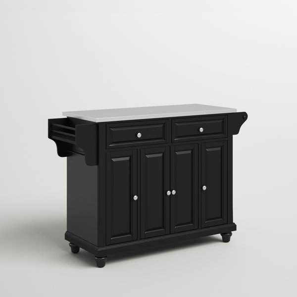 Three Posts™ Haslingden Metal Kitchen Island & Reviews Wayfair